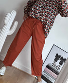 Pantalon Nino terracotta
