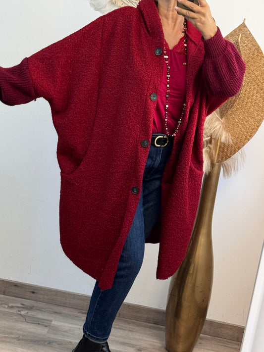 Manteau Marceau bordeaux