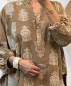 Blouse velours côtelé