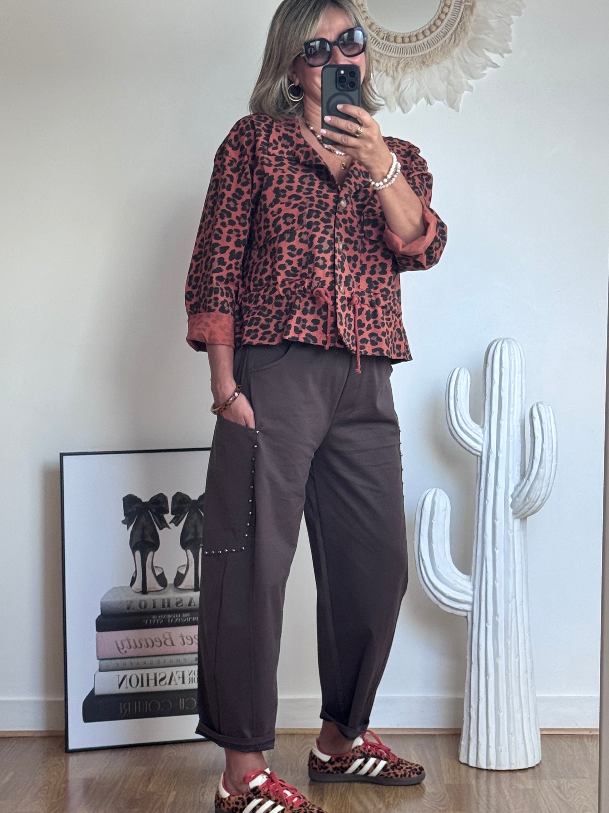 Pantalon marron love 38/46