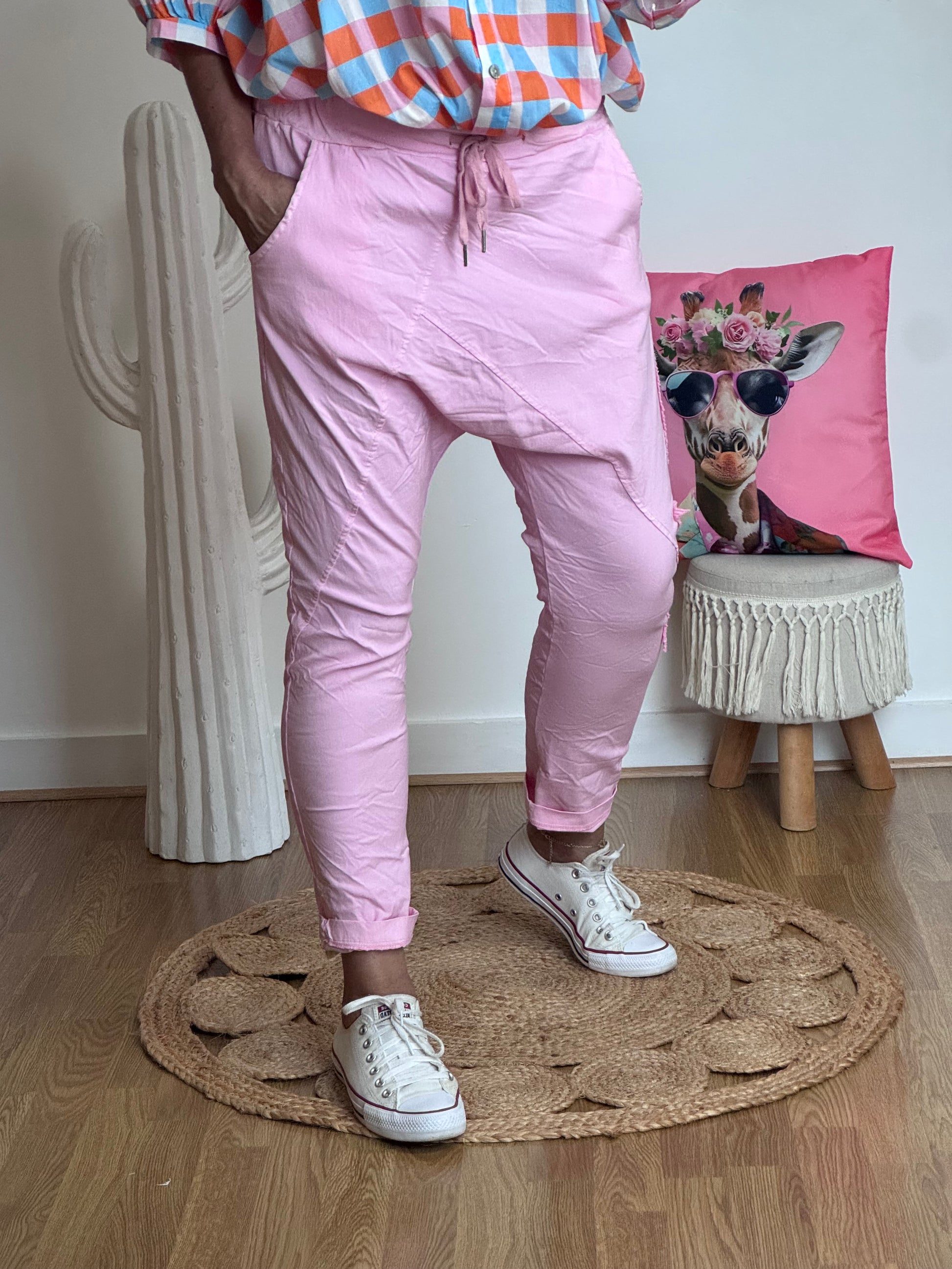 Pantalon saroual rose OK!