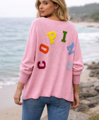Pull oversize copine rose TU 40/54