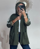Veste casuel kaki jolie forme