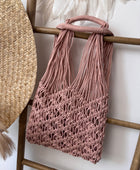 Sac filet rose