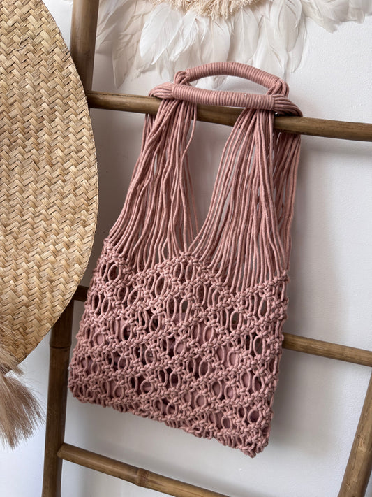 Sac filet rose