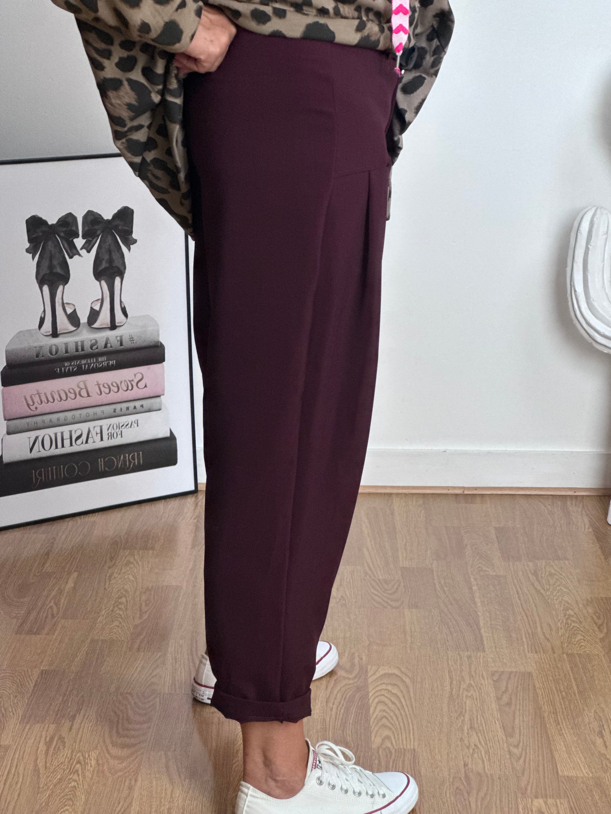 Pantalon Gabriel lie de vin TU 36/42
