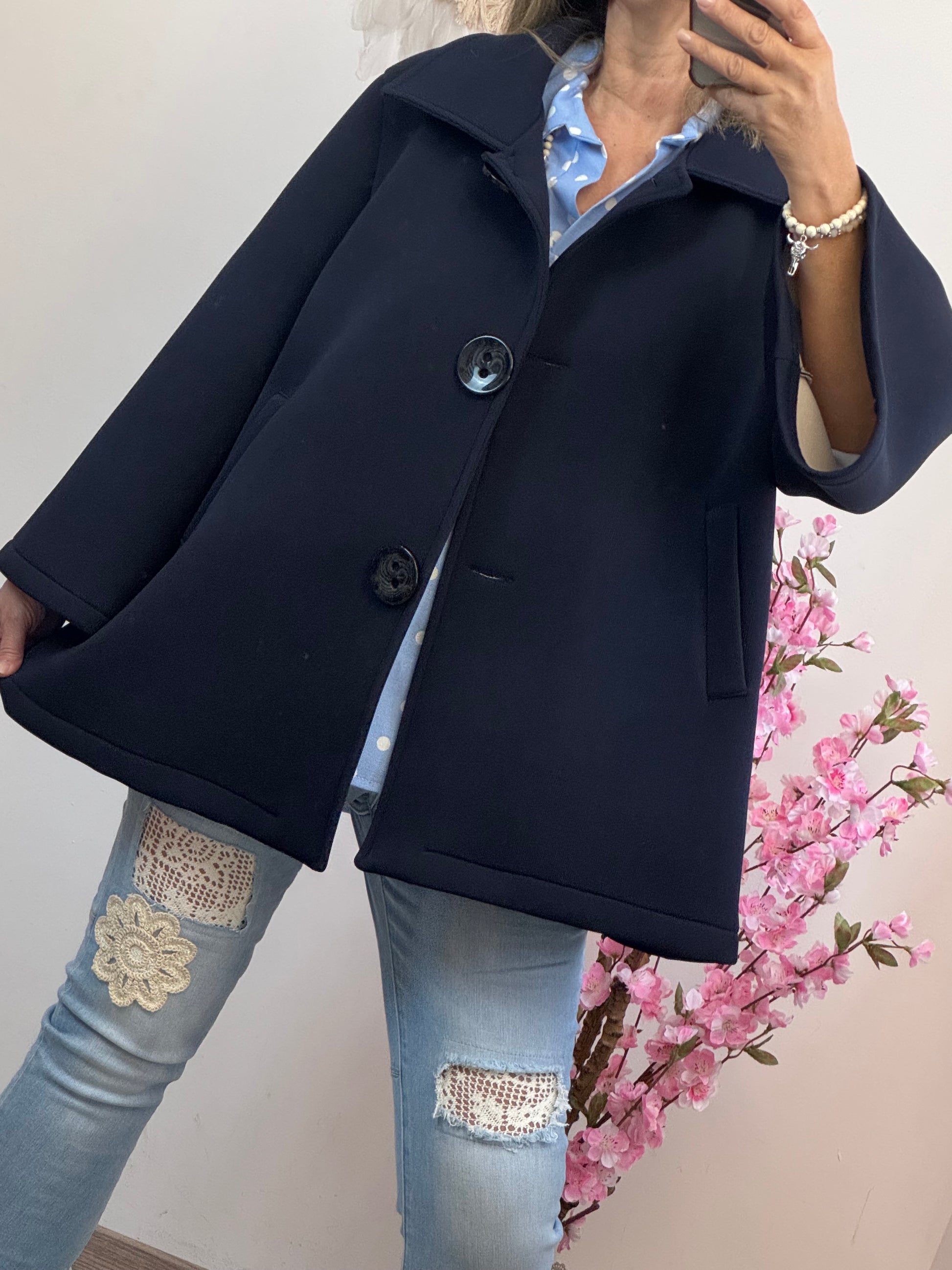 Veste évasée marine TU 42/48