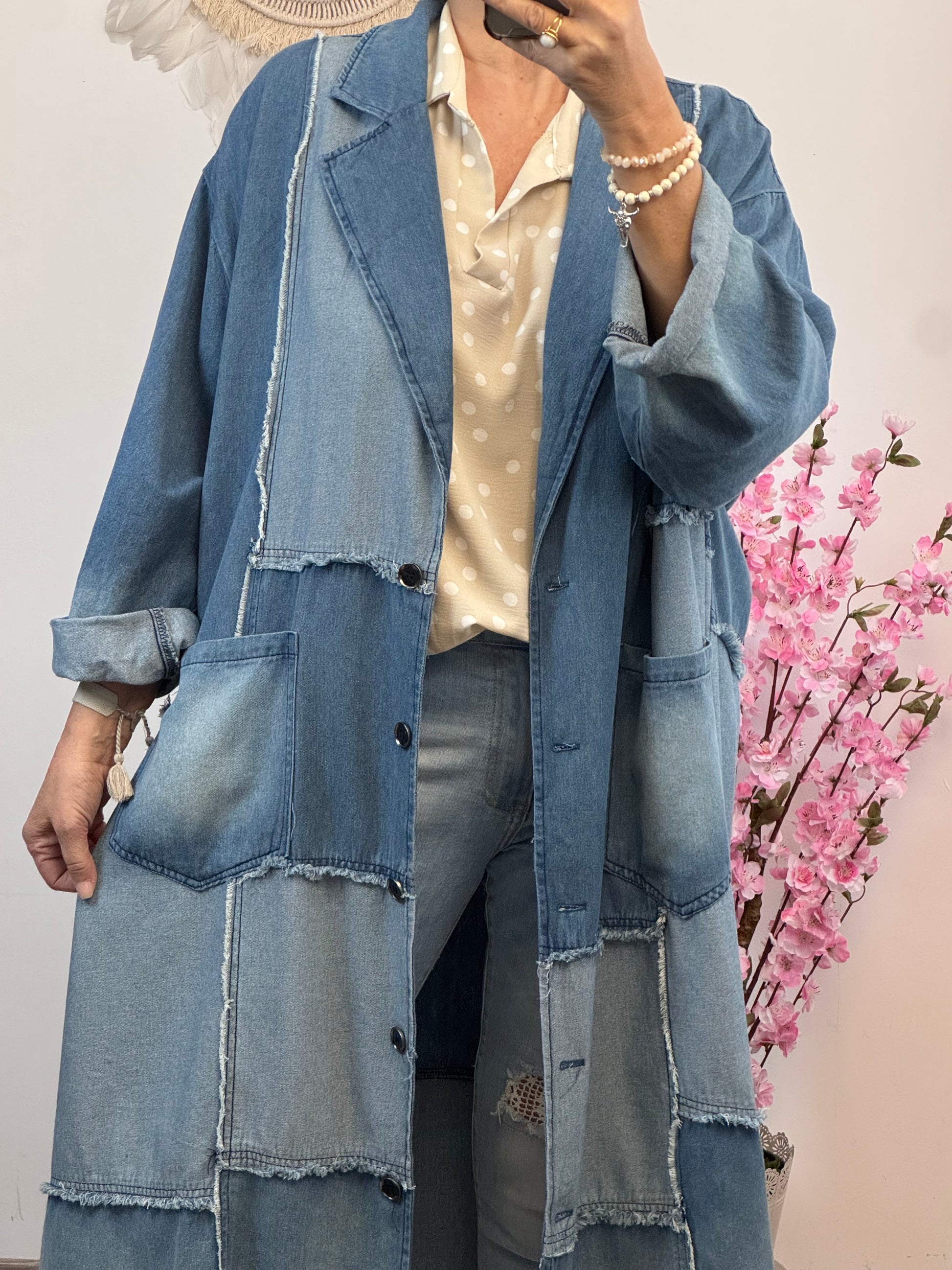 Manteau oversize multi jeans TU 40/48