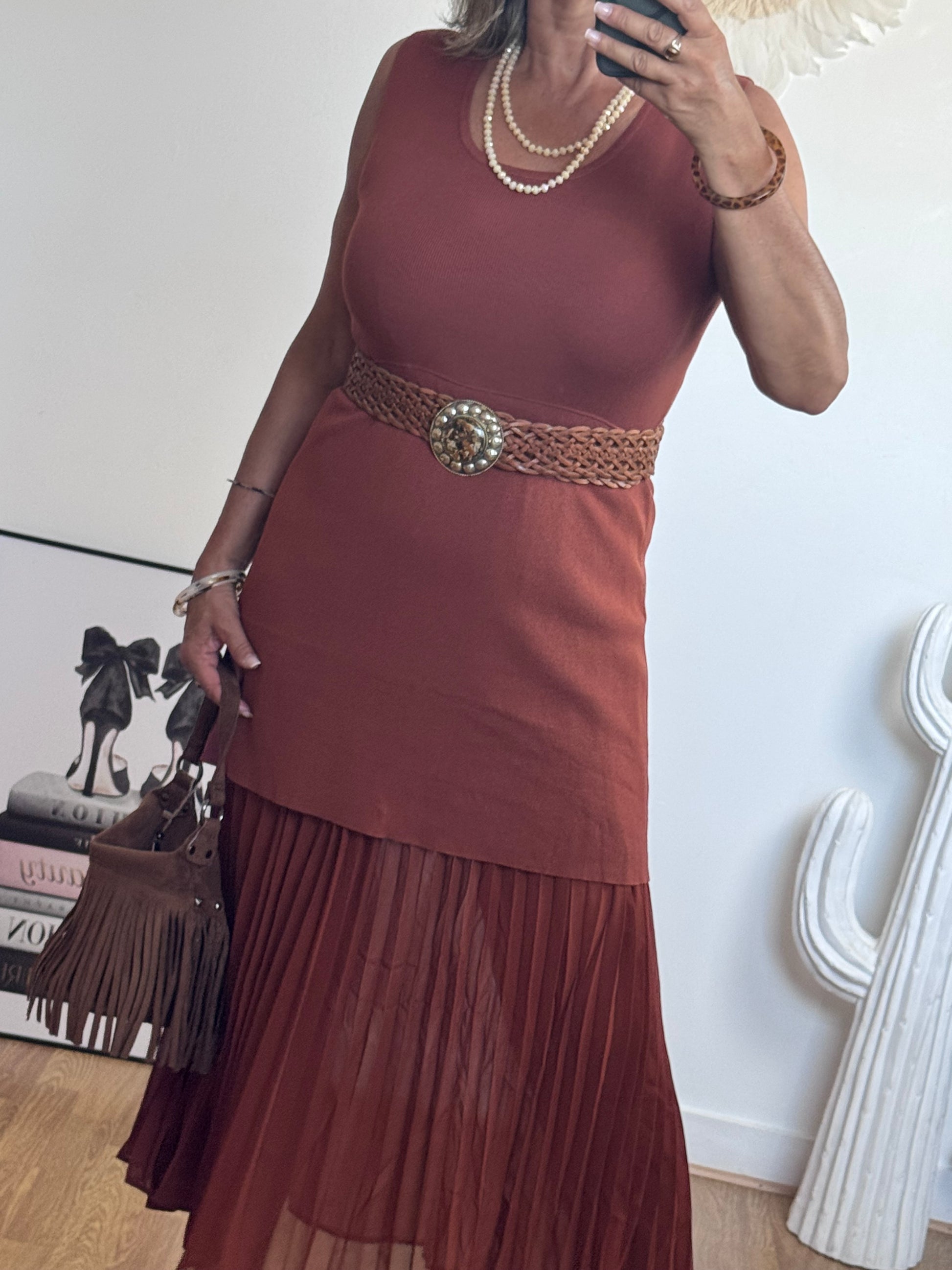 Robe Capucine terracotta