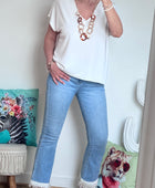 Teeshirt maille fine blanc TU 36/46