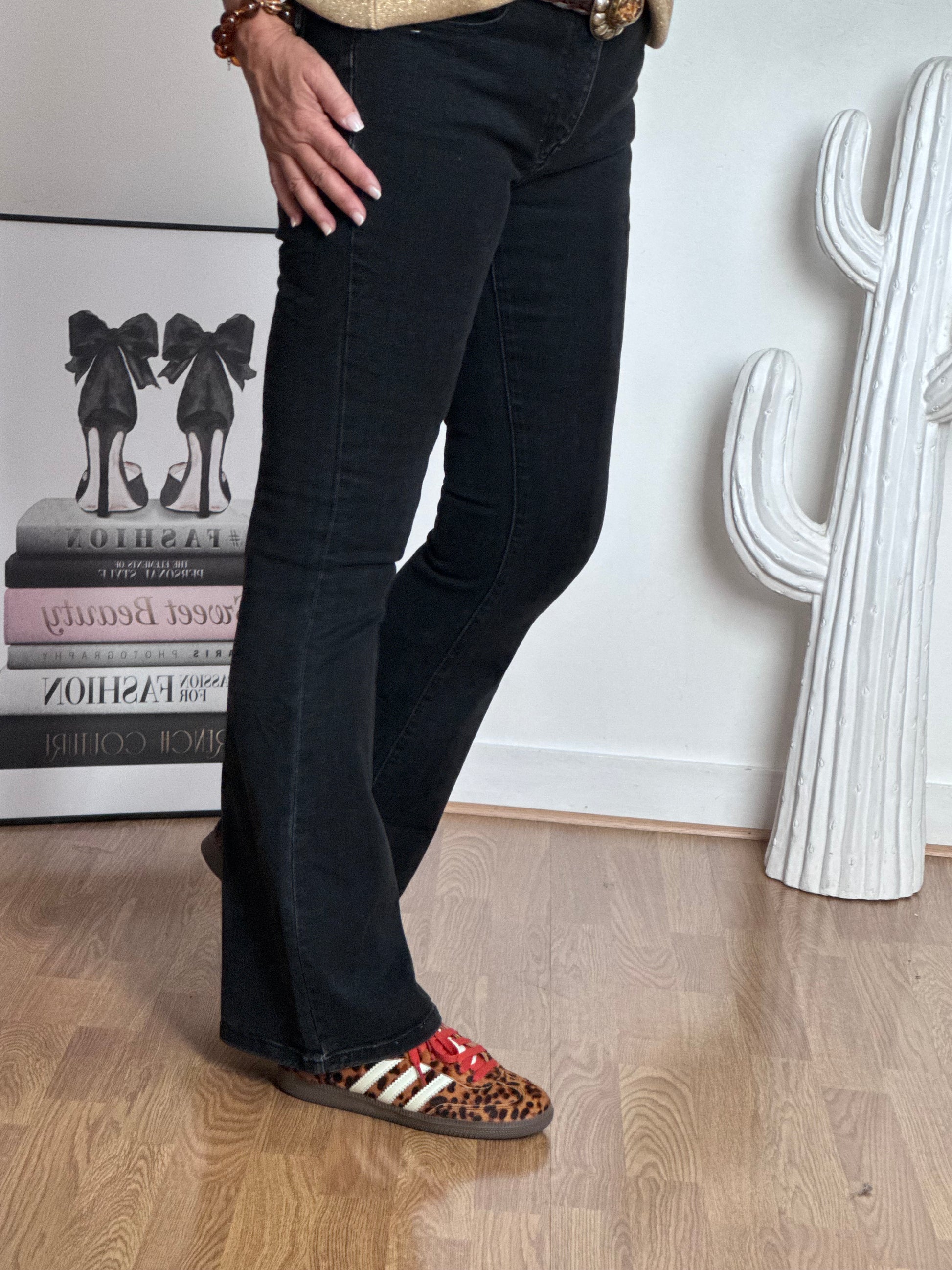 Jeans flare noir