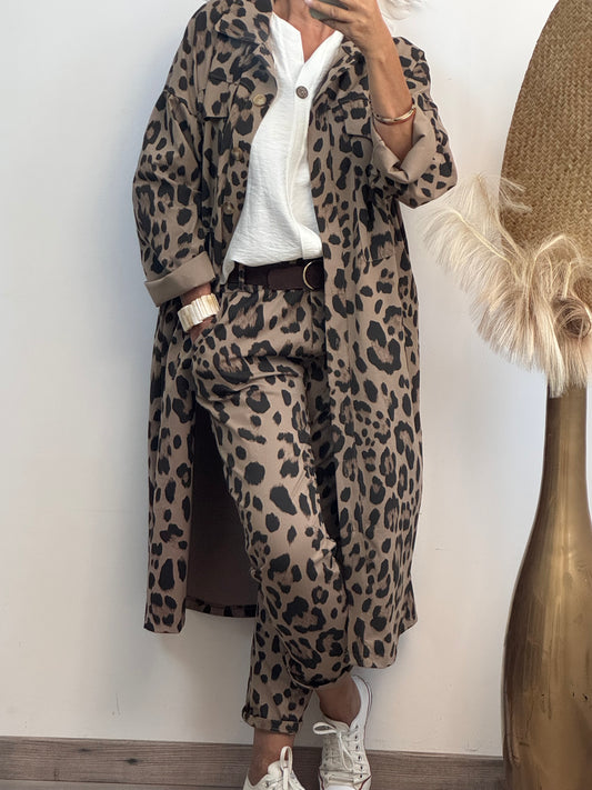 Pantalon Léo taupe