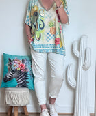 Haut oversize Don’t give up