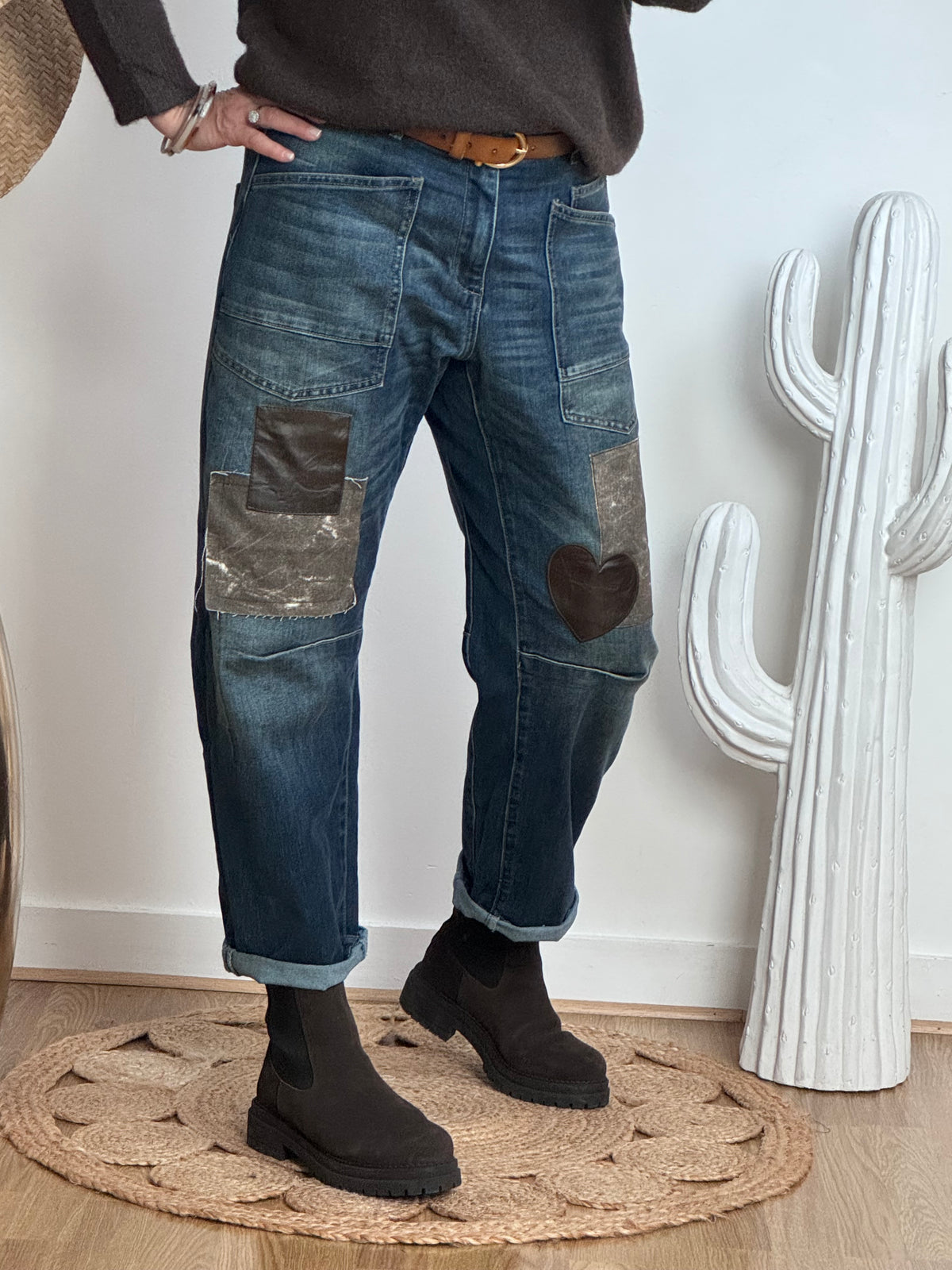 Jeans boy friend patchs