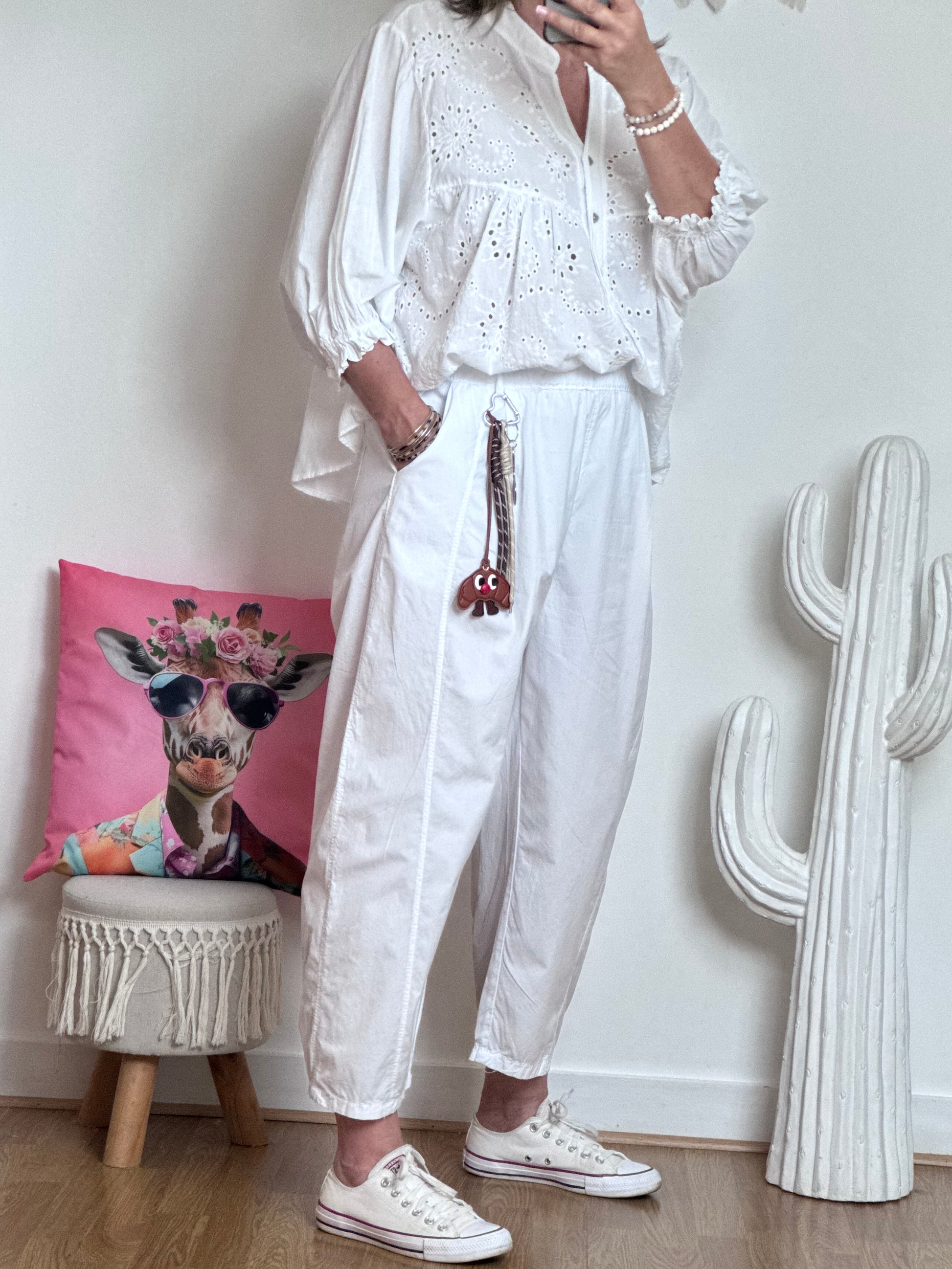 Pantalon blanc balloon TU 36/42