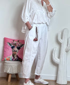 Pantalon blanc balloon TU 36/42