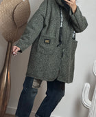Manteau moumoute kaki