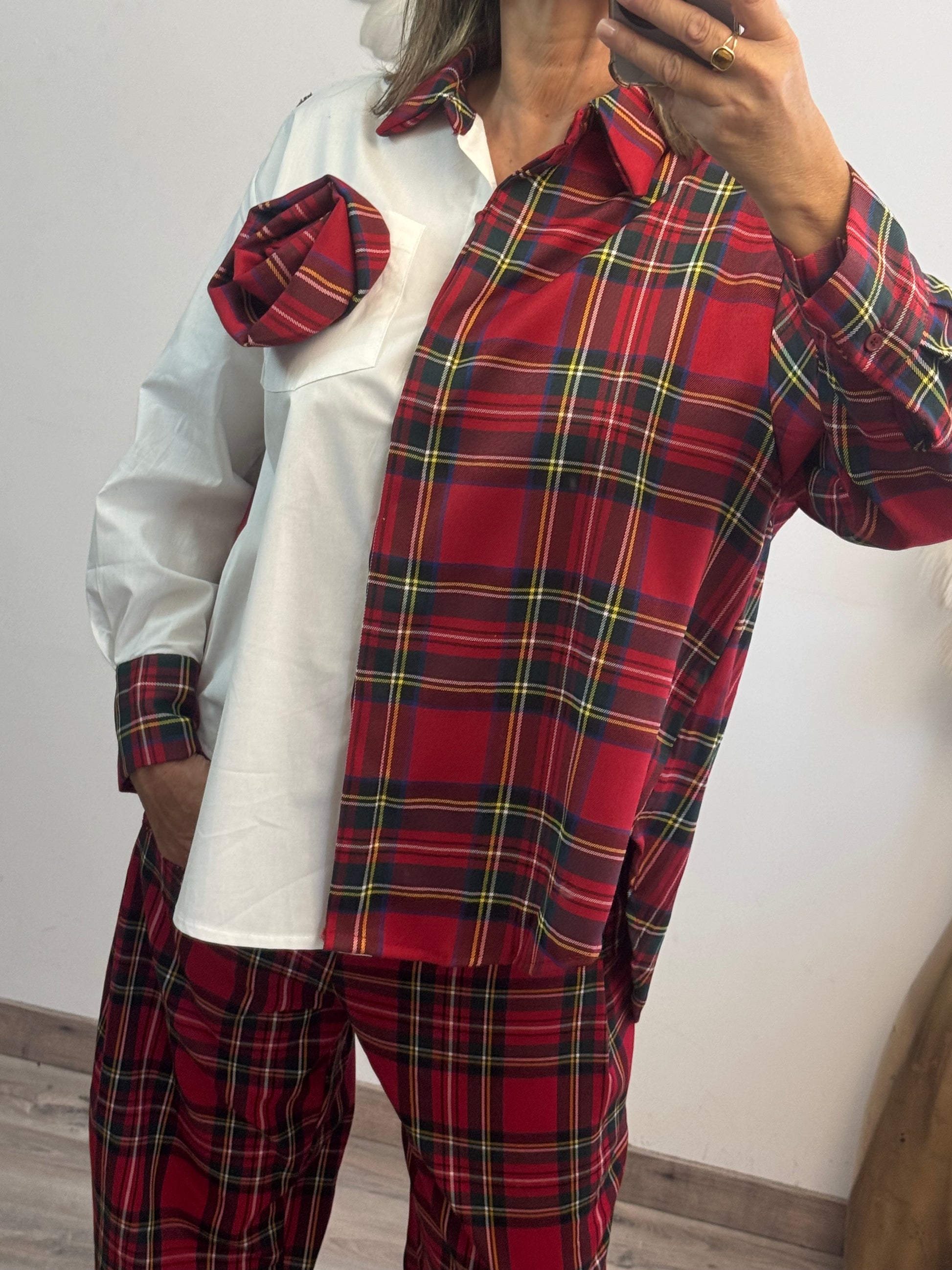 Chemise tartan rouge TU 40/46