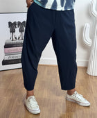 Pantalon style japonais marine