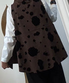 Blouse asymétrique cow marron