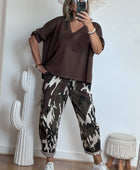 Pull marron rivets