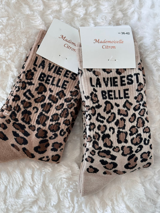 Chaussette Léo la vie est belle