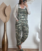 Salopette camouflage kaki