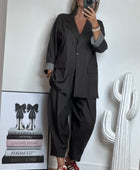 Veste blazer Alan marron fines rayures TU 40/48