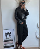 Blouson similicuir croco TU 36/44