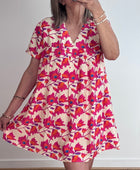 Robe shorty floral