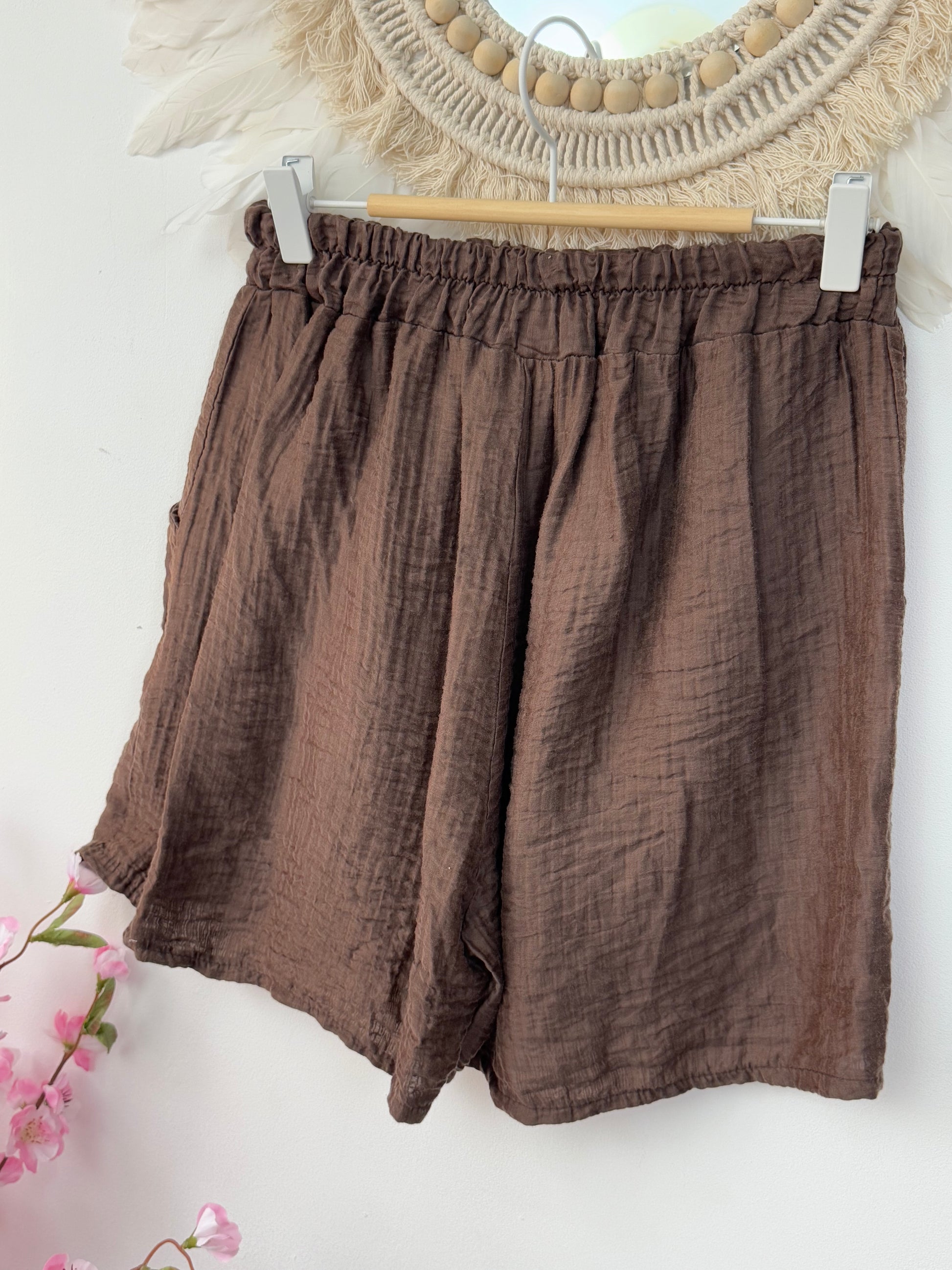 Short fluide Alphonse marron
