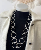 Collier ronds argentés
