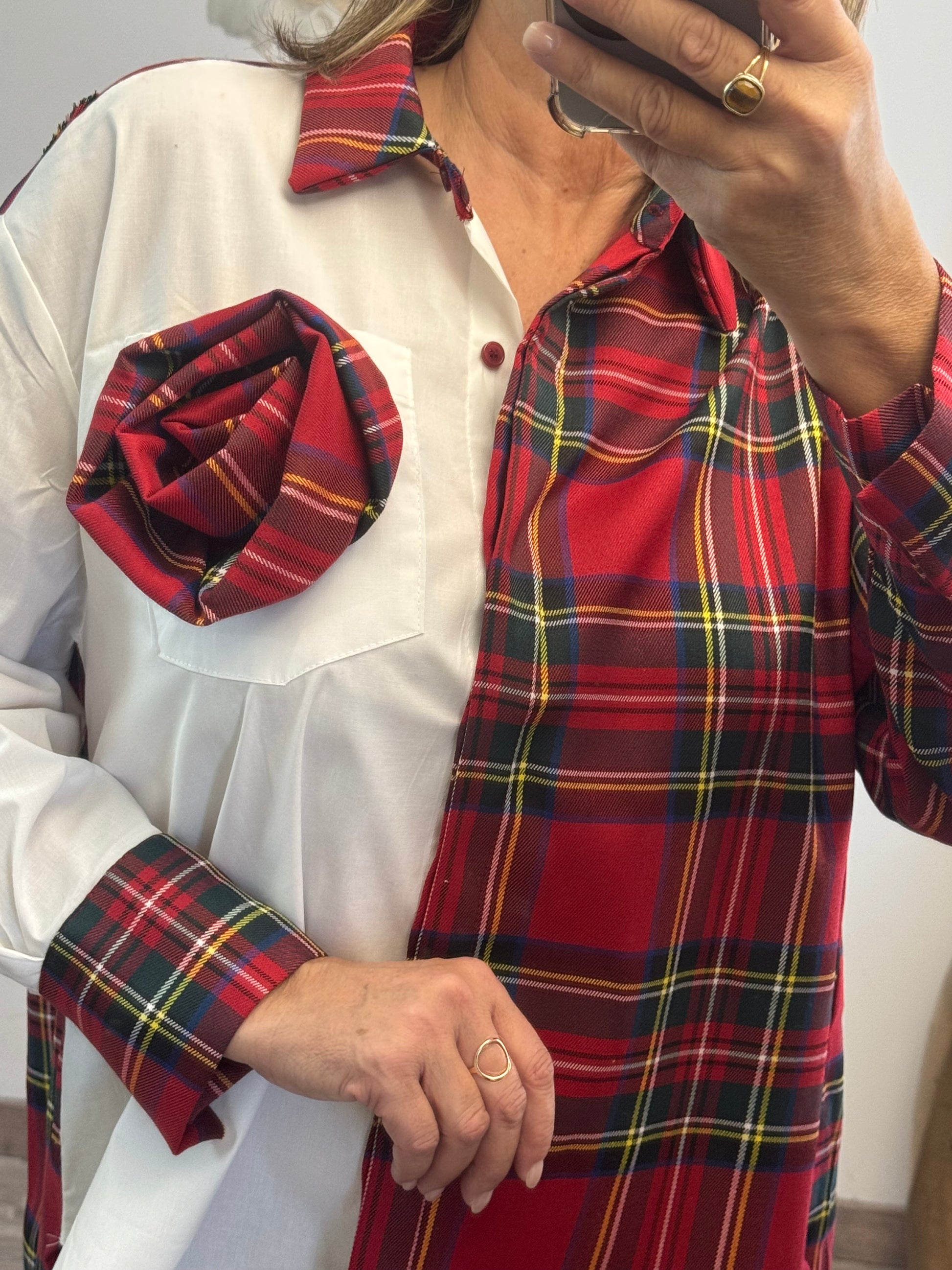 Chemise tartan rouge TU 40/46