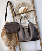 Sac bronze Alban +pochette