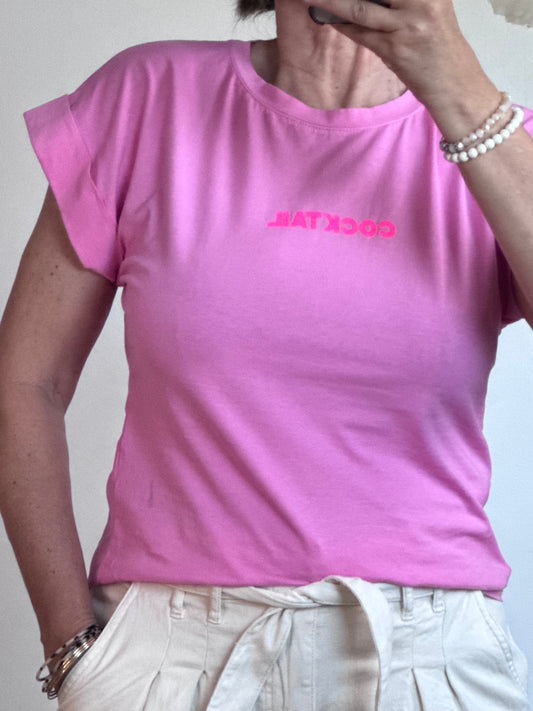 Teeshirt Cocktail rose