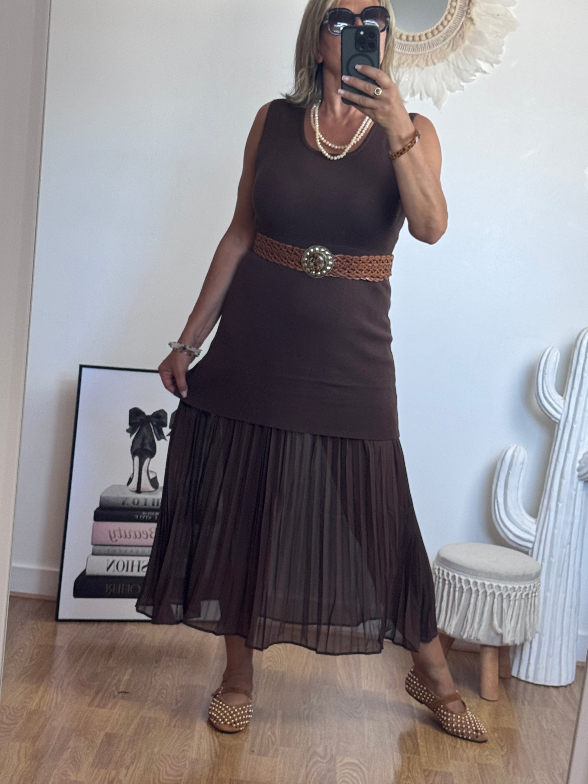 Robe Capucine marron