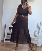 Robe Capucine marron