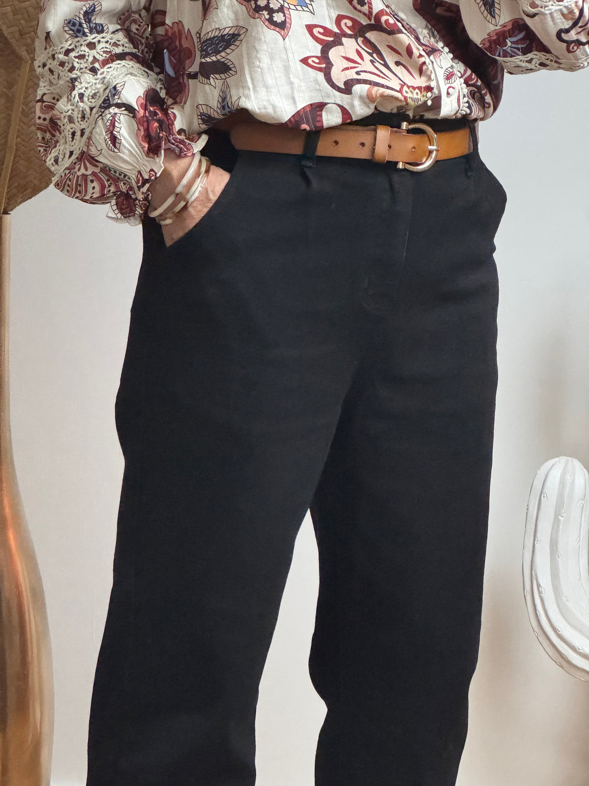Jean barrel noir