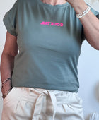 Teeshirt cocktail kaki
