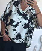 Blouse fluide cow noire TU 38/48