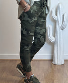 Pantalon confort camouflage kaki