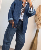 Veste blazer jean oversize