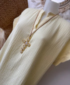 Robe Salomé jaune pâle