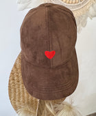Casquette Love marron