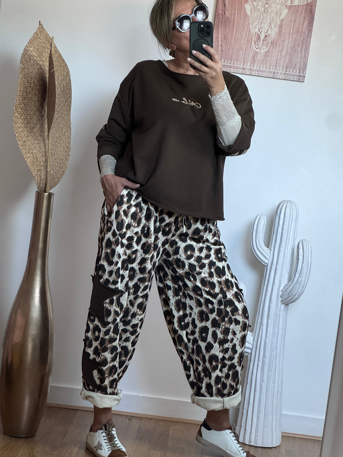 Pantalon jog Wild Star Leo crème