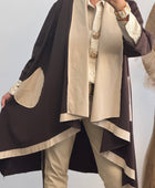 Manteau Félix beige et marron