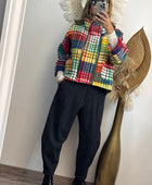 Pantalon noir chiné