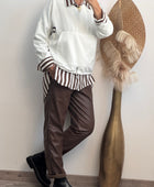 Sweat-shirt blanc Mael