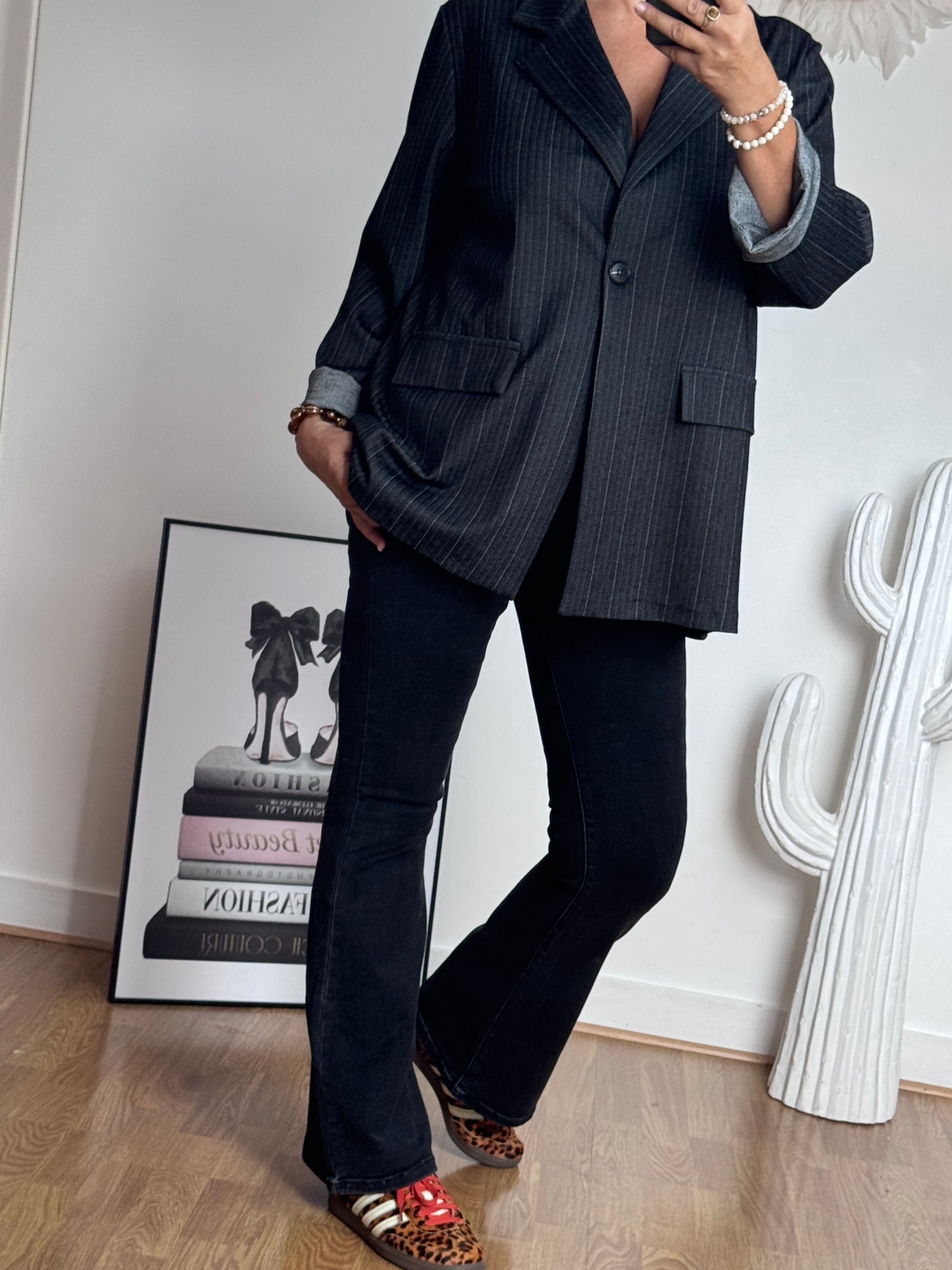 Jeans flare noir