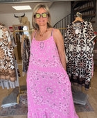 Robe bandana rose